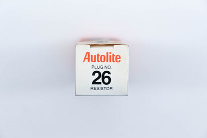 Autolite 26 Resistor Spark Plugs Qty 2 NOS