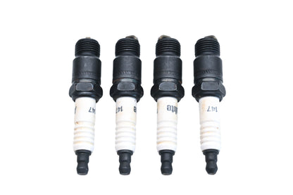 Autolite 147 Copper Core Resistor Spark Plugs Qty 4 NOS