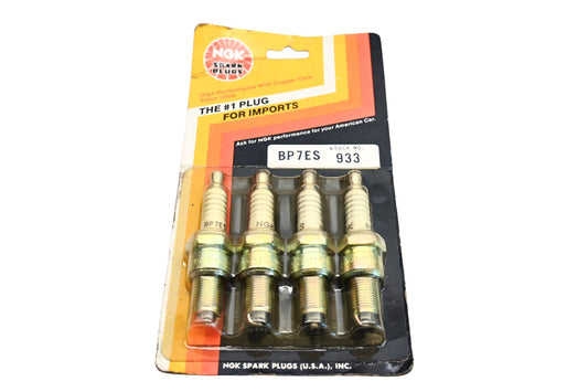 NGK BP7ES, 933 Copper Core Spark Plugs Qty 4 NOS