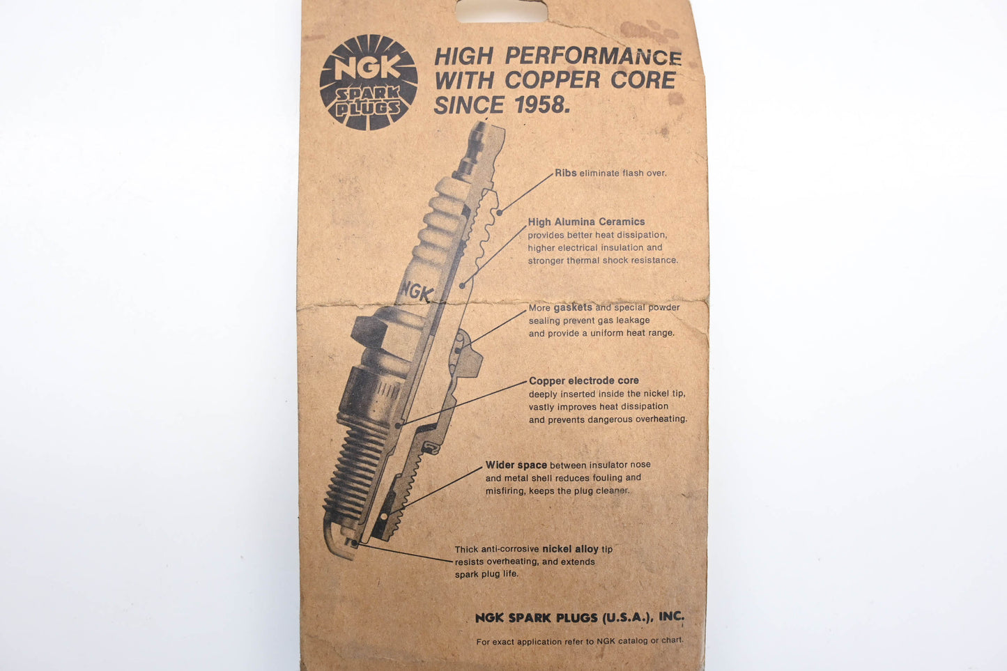 NGK BP7ES, 933 Copper Core Spark Plugs Qty 4 NOS