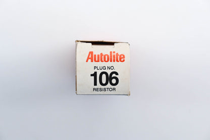 Autolite 106 Resistor Spark Plugs Qty 3 NOS