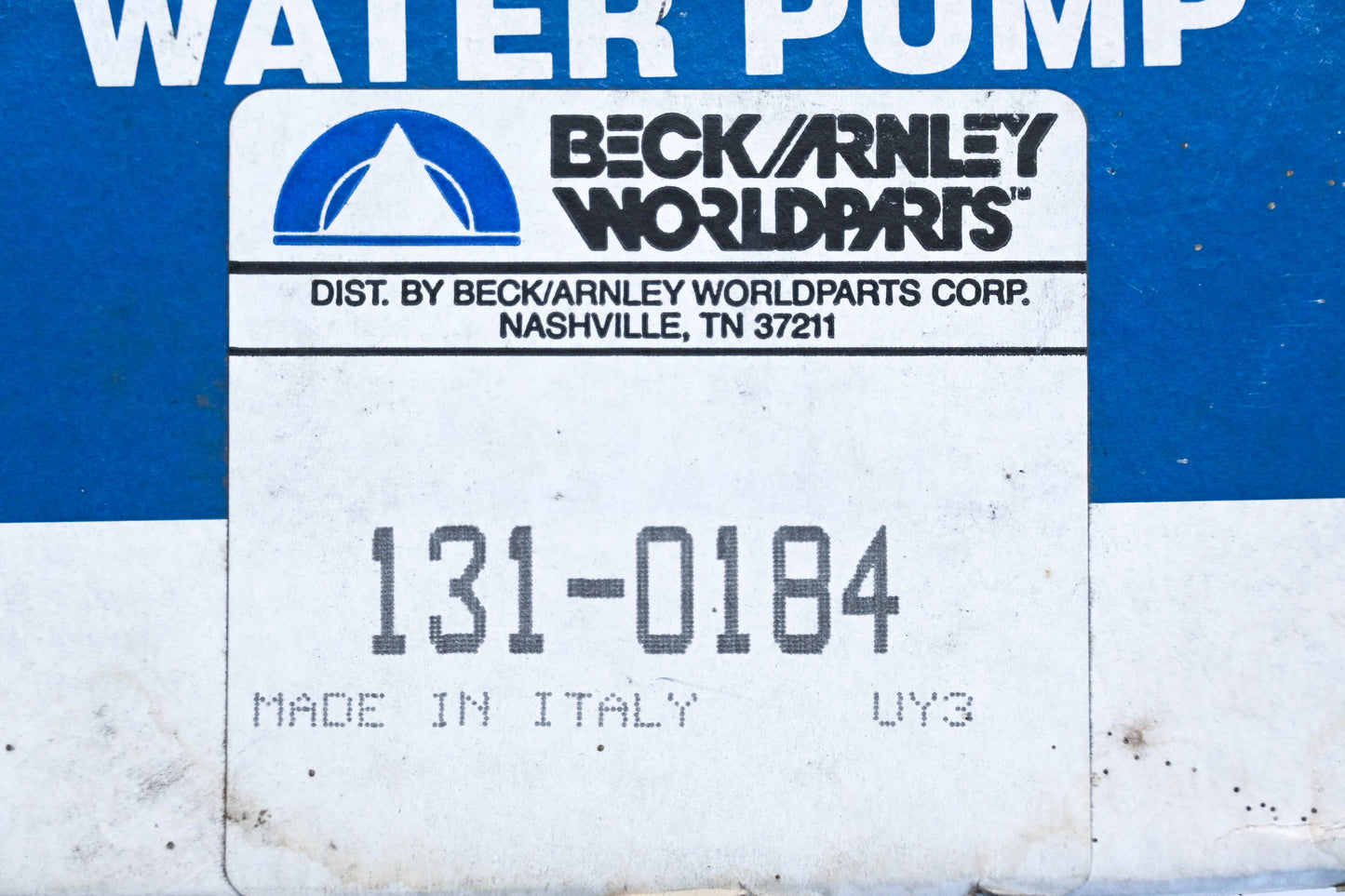 Beck Arnley 131-0184 Water Pump