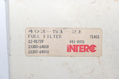 Interco 23303-64010, 043-0355, 12-01739 Fuel Filter Kit NOS