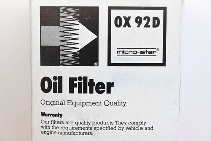 Knecht OX 92D Oil Filter Kit NOS