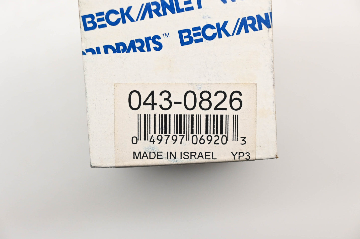 Beck/Arnley 043-0826 Fuel Filter NOS