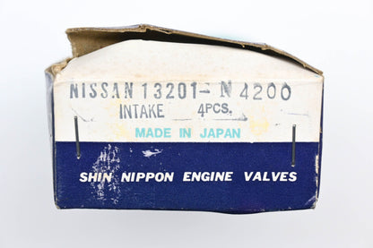 Shin Nippon 13201-N4200 Intake Valves Qty 4 NOS