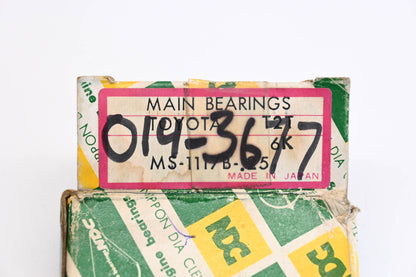NDC 11702-25012, MS-1117B-.25, 014-3677 Toyota T2T Main Bearing Kit NOS