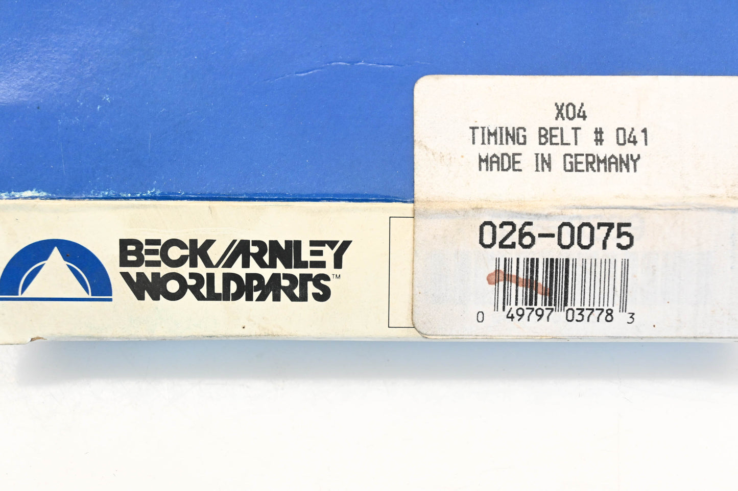 Beck/Arnley 026-0075, 14400-657-024, B-041 CRP Automotive Timing Belt NOS