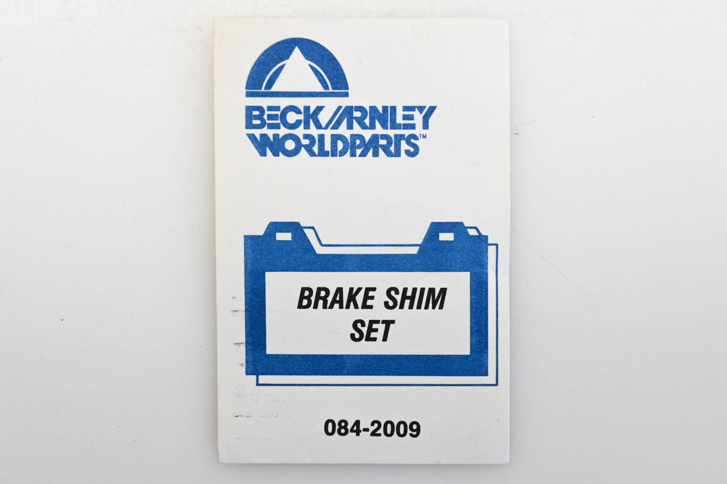 Beck/Arnley 084-2009 Brake Pad Shim Kit NOS