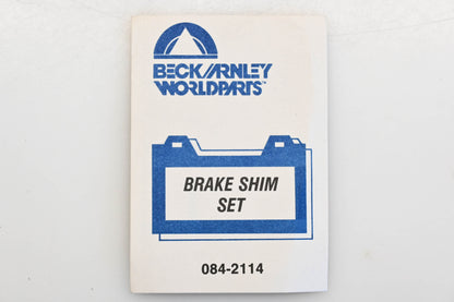 Beck/Arnley 084-2114 Brake Pad Shim Kit NOS