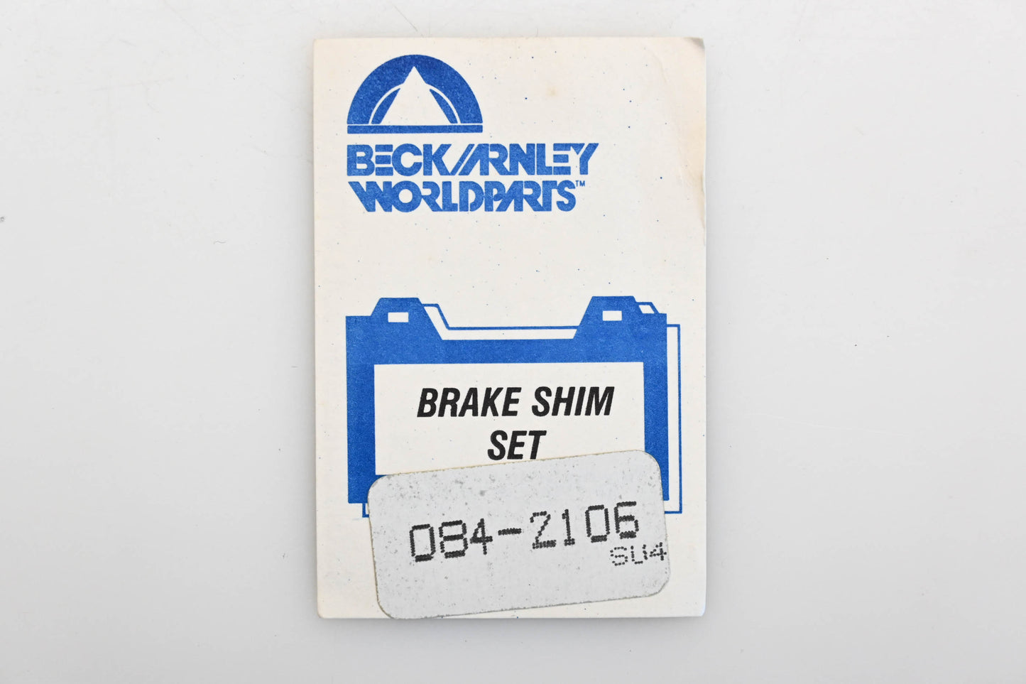 Beck/Arnley 084-2106 Brake Pad Shim Kit NOS