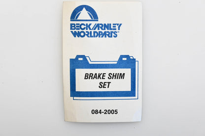 Beck/Arnley 084-2005 Brake Pad Shim Kit NOS