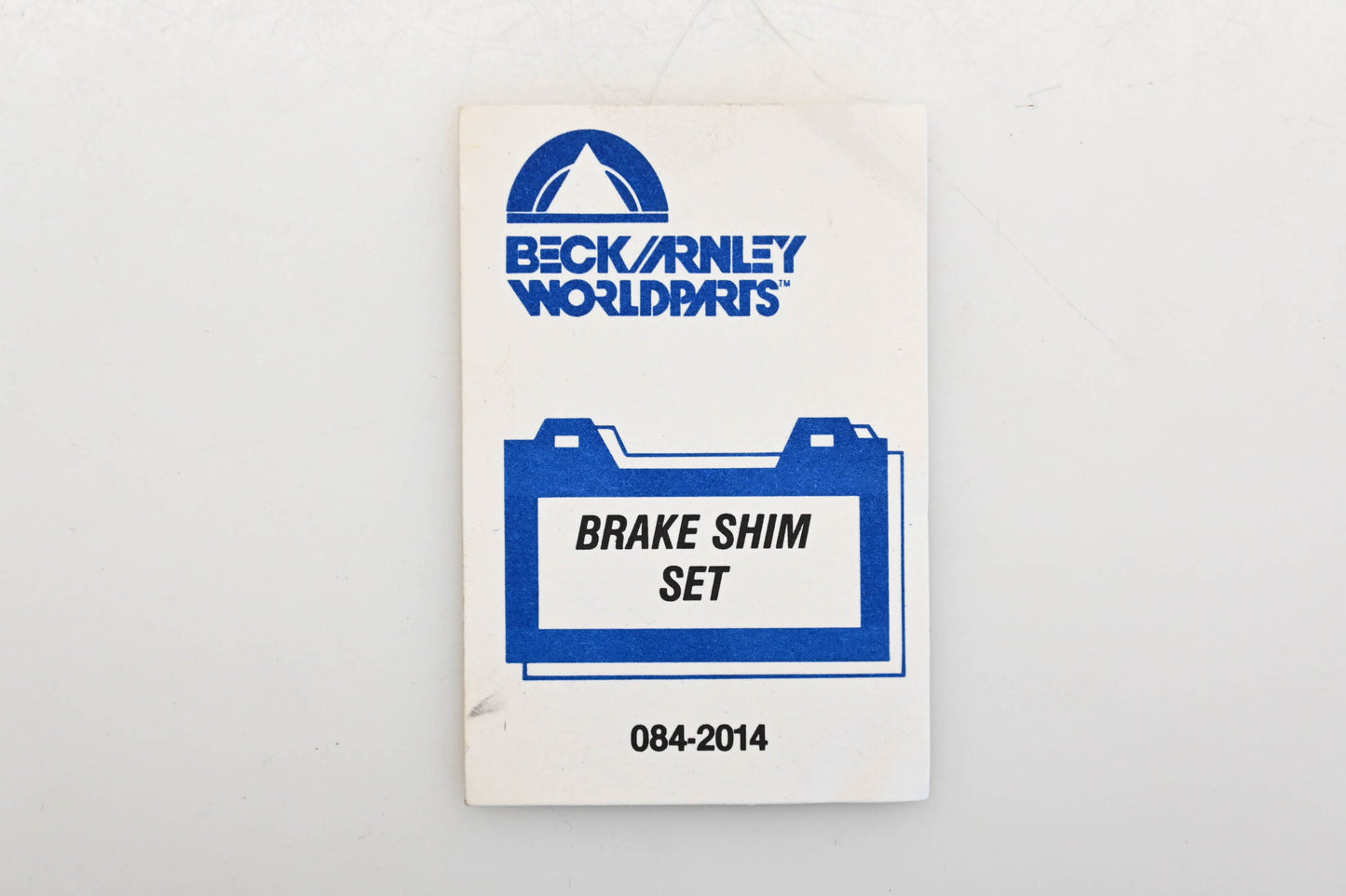 Beck/Arnley 084-2014 Brake Pad Shim Kit NOS