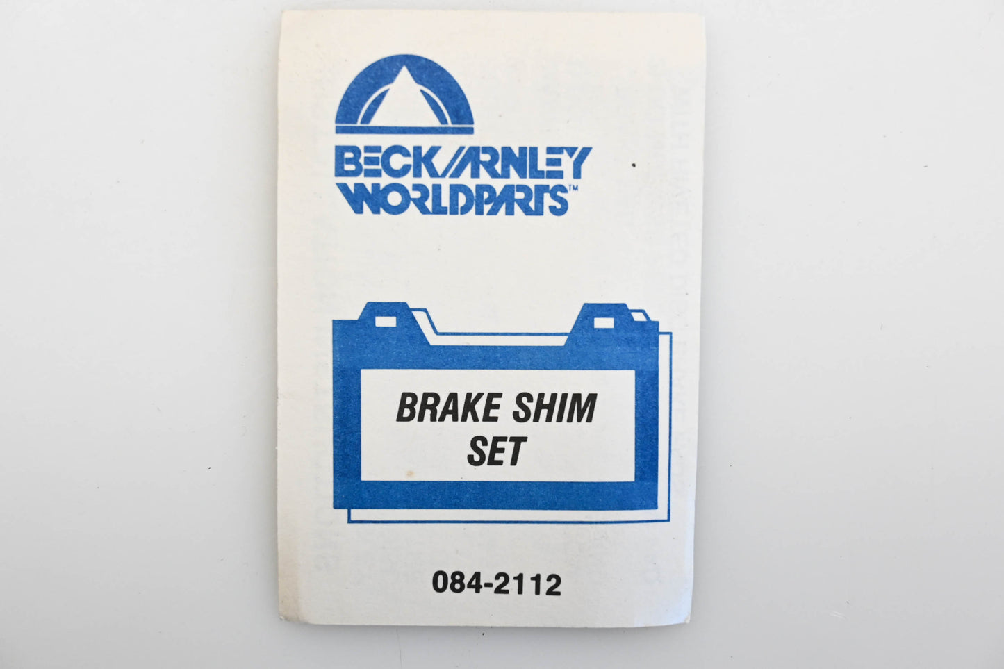 Beck/Arnley 084-2112 Brake Pad Shim Kit NOS