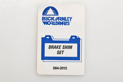 Beck/Arnley 084-2012 Brake Pad Shim Kit NOS