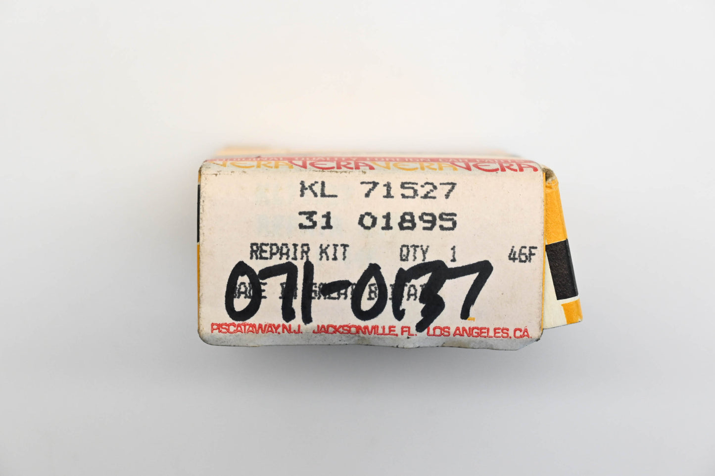 Lockheed KL 71527, 071-0137, 31-01895 Vera Brake Master Cylinder Repair Kit NOS