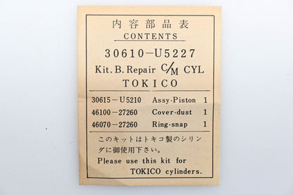 Tokico Clutch Master Cylinder Repair Kit NOS