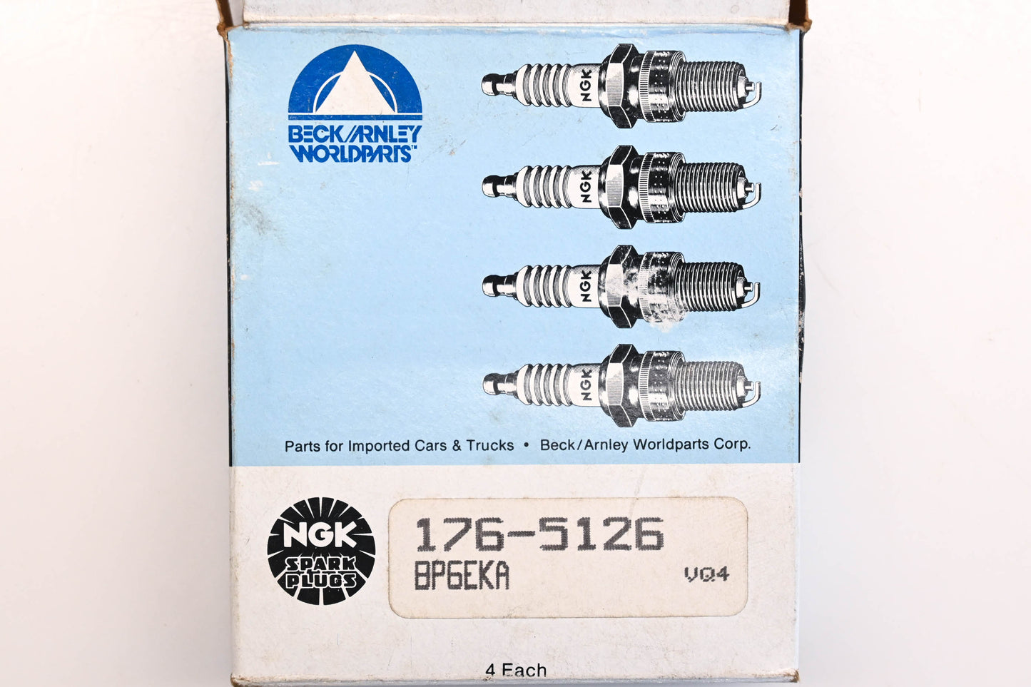 Beck/Arnley NGK Spark Plugs Qty 4 NOS