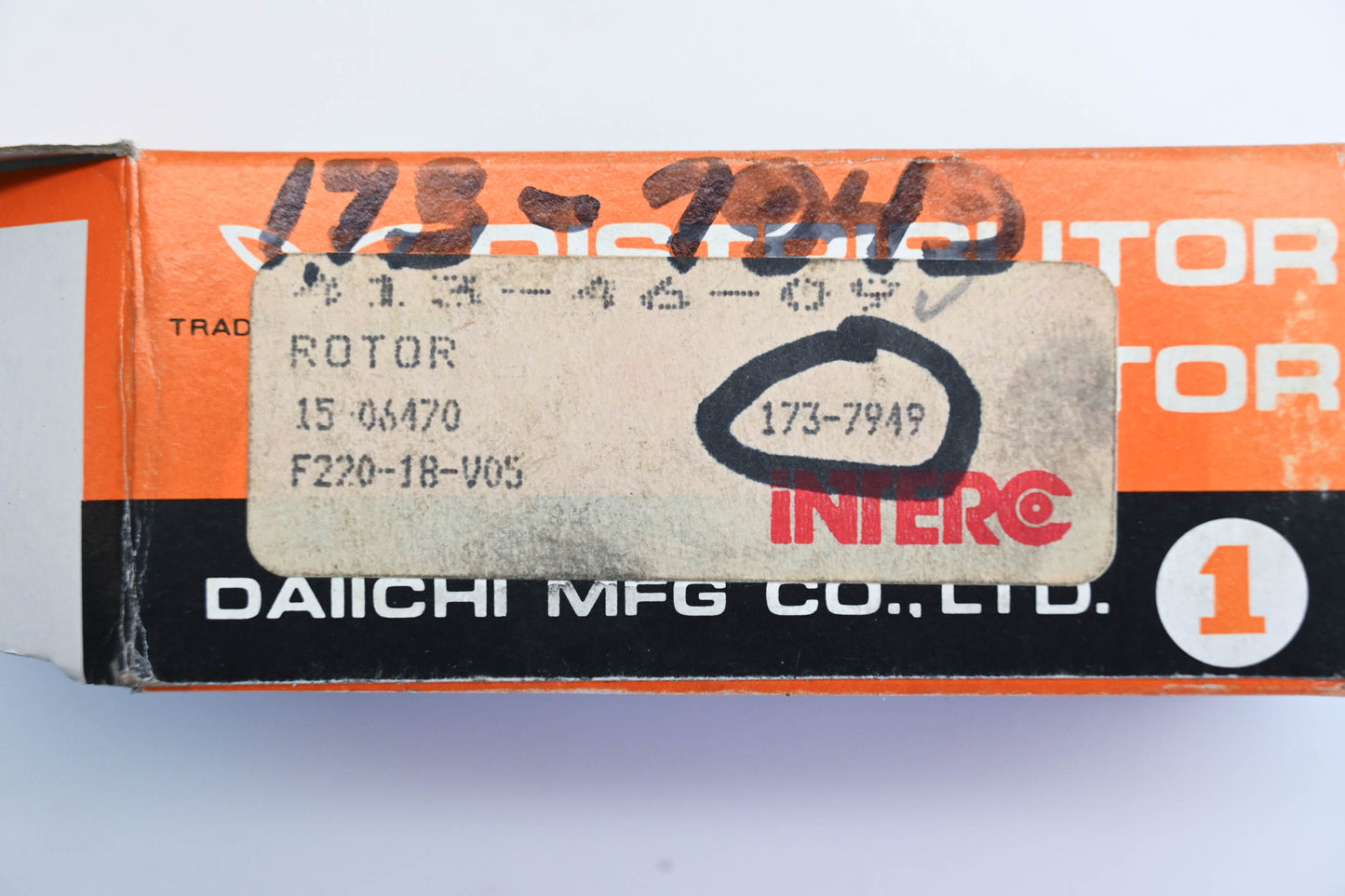 Daiichi 173-7949, 413-46-09, 15-06470 Interco Distributor Rotor NOS