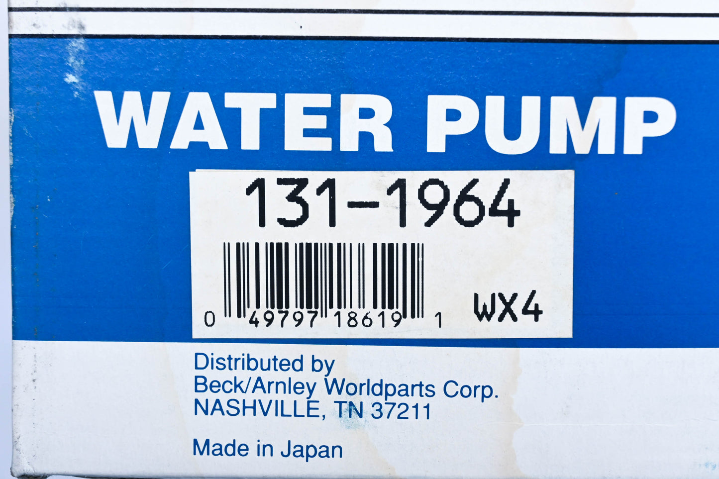 Beck/Arnley NPW Water Pump Kit NOS