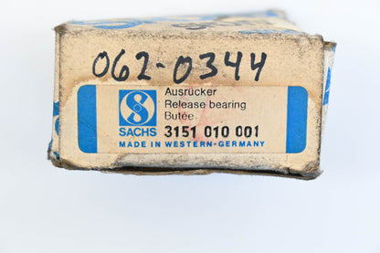 SACHS 3151010001, 3151 010 001, TYP KZI-0 Clutch Release Bearing NOS