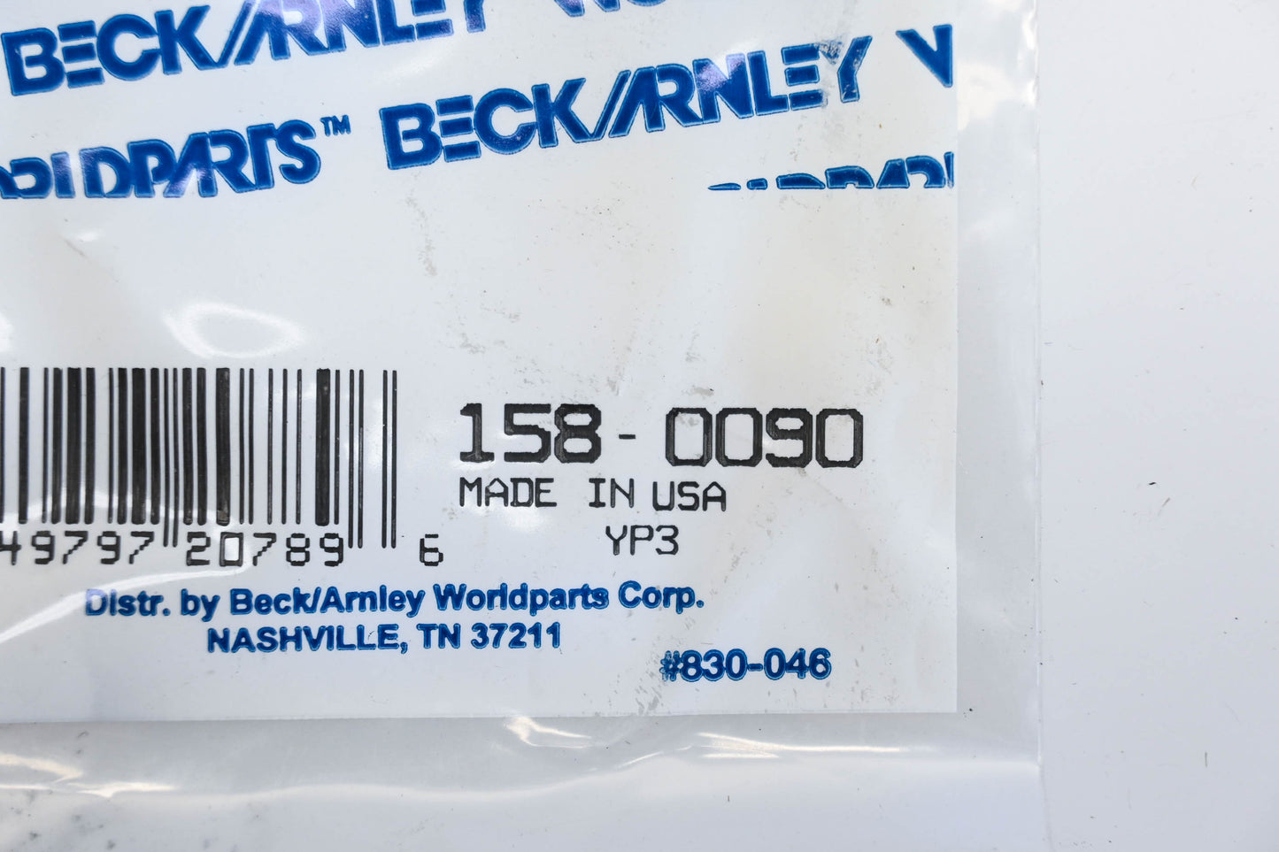 Beck/Arnley 158-0090 Fuel Injector Seal Kit NOS