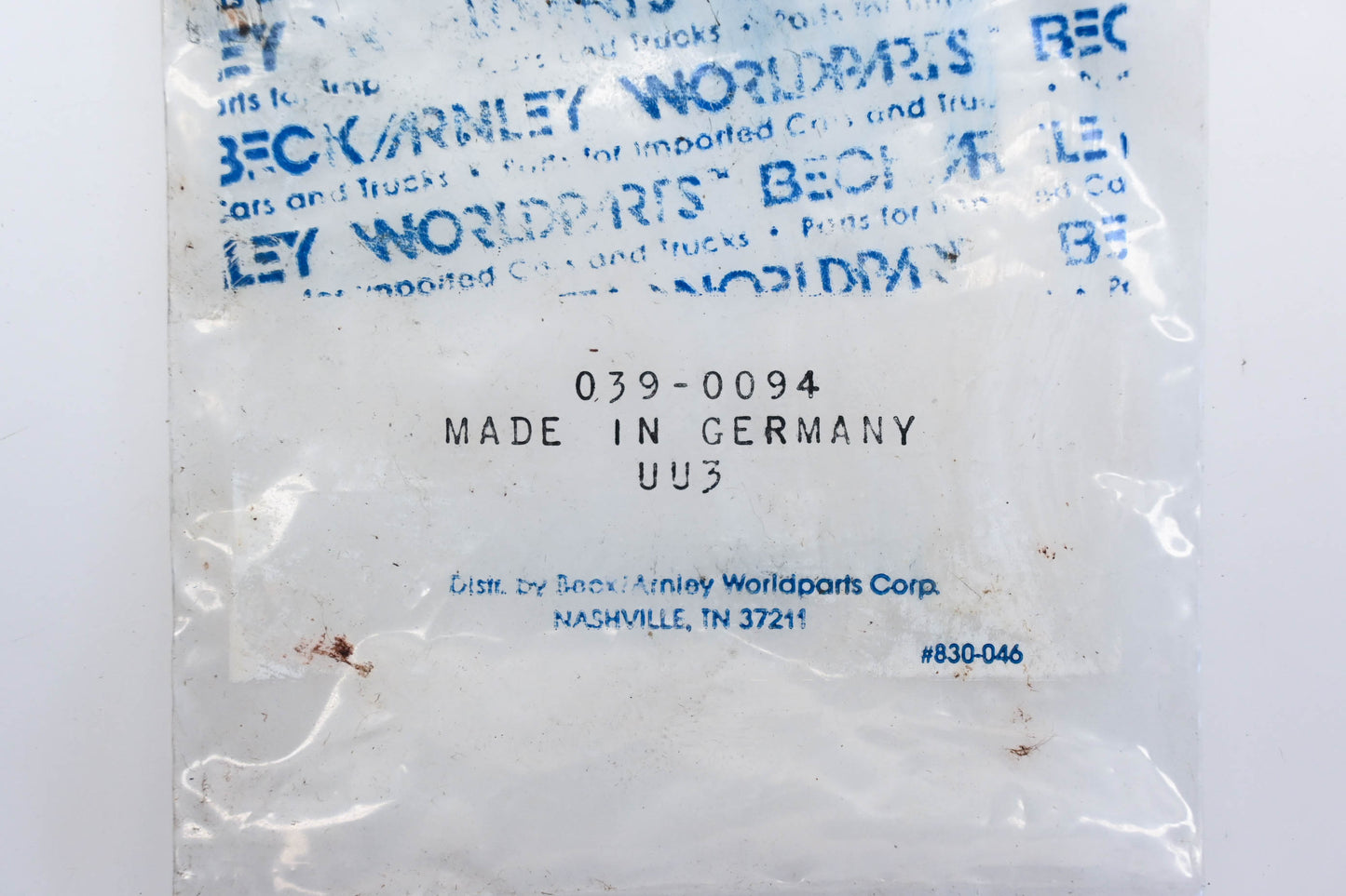 Beck/Arnley 039-0094 Thermostat Gasket NOS