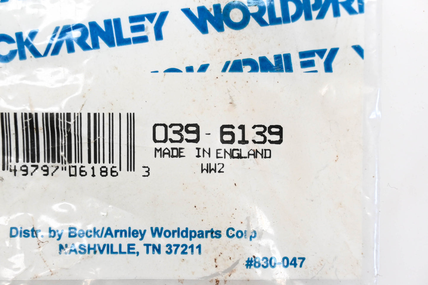 Beck/Arnley 039-6139 Push Rod Cover Gasket NOS