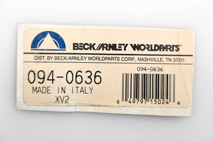 Beck/Arnley 094-0636 Parking Brake Cable NOS