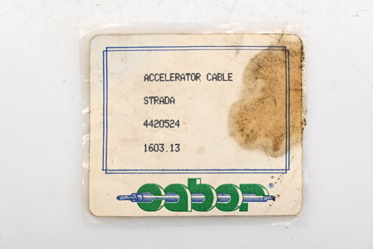 Cabor 095-0468, 4420524, 1603.13 Throttle Cable NOS