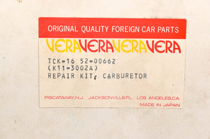 Vera K11-3002A, 52-00662, TCK-16 Keyster Carburetor Repair Kit NOS