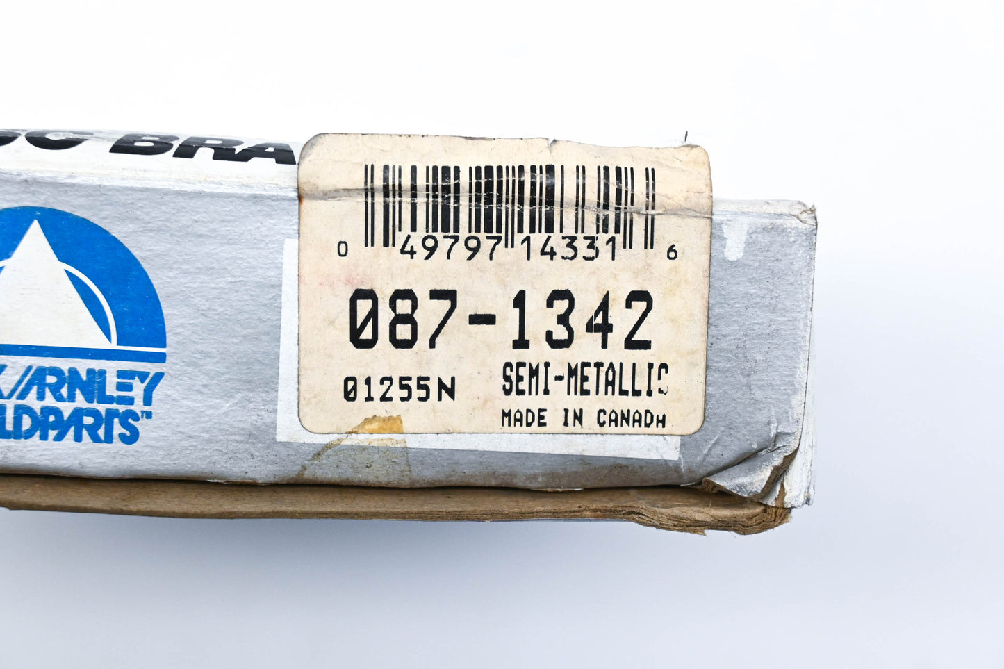 Beck/Arnley 087-1342, 01255N Silver Supreme Semi-Metallic Disc Brake Pad Kit NOS