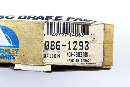 Beck/Arnley 086-1293 Super Deluxe Non-Asbestos Disc Brake Pad Kit NOS