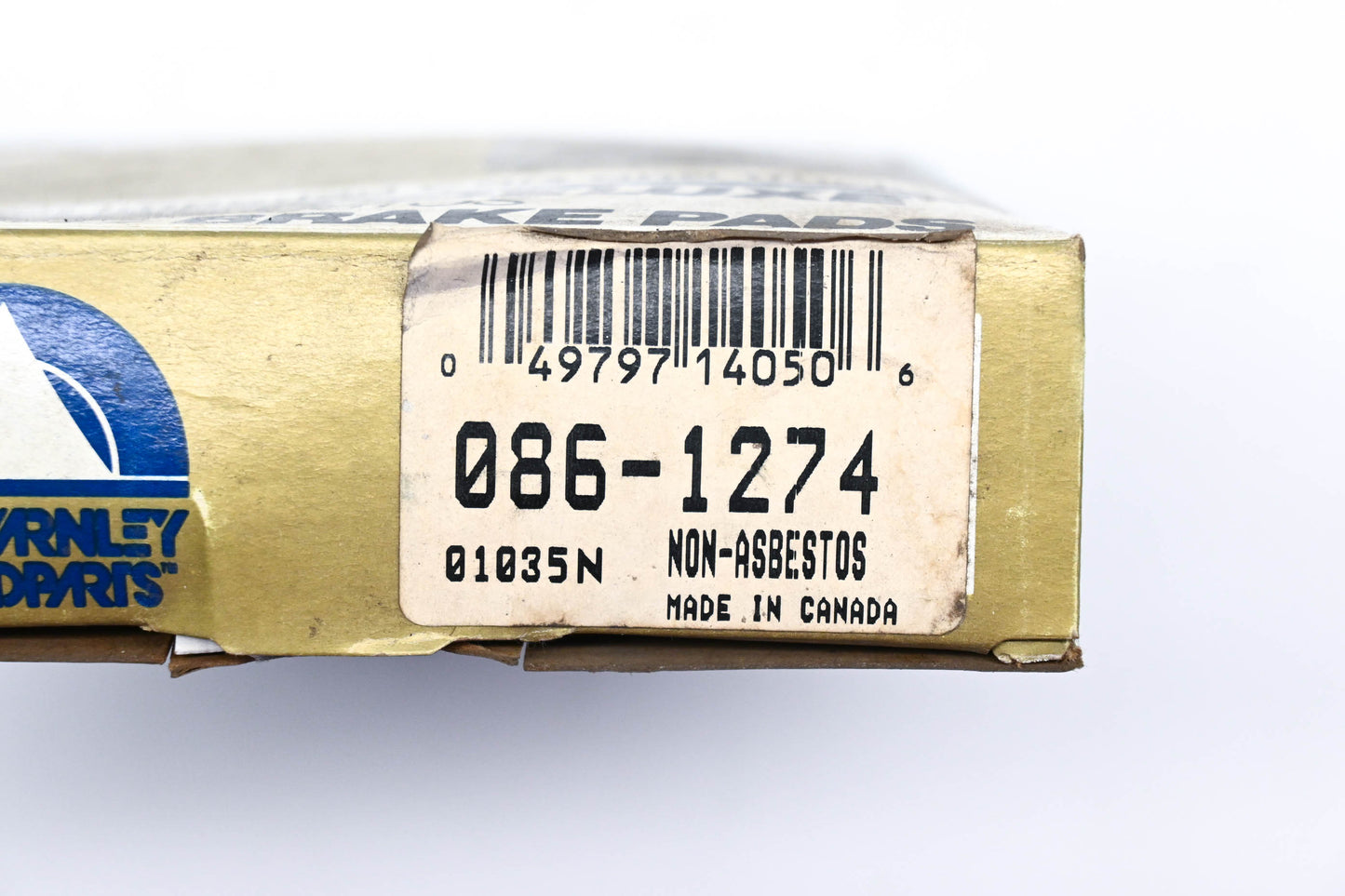 Beck/Arnley 086-1274 Super Deluxe Non-Asbestos Disc Brake Pad Kit NOS