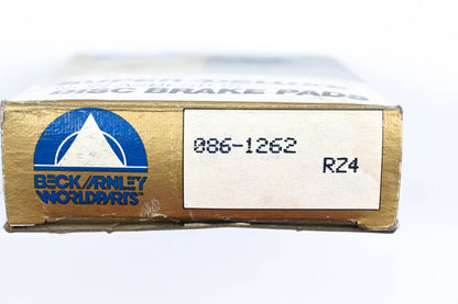 Beck/Arnley 086-1262 Super Deluxe Non-Asbestos Disc Brake Pad Kit NOS