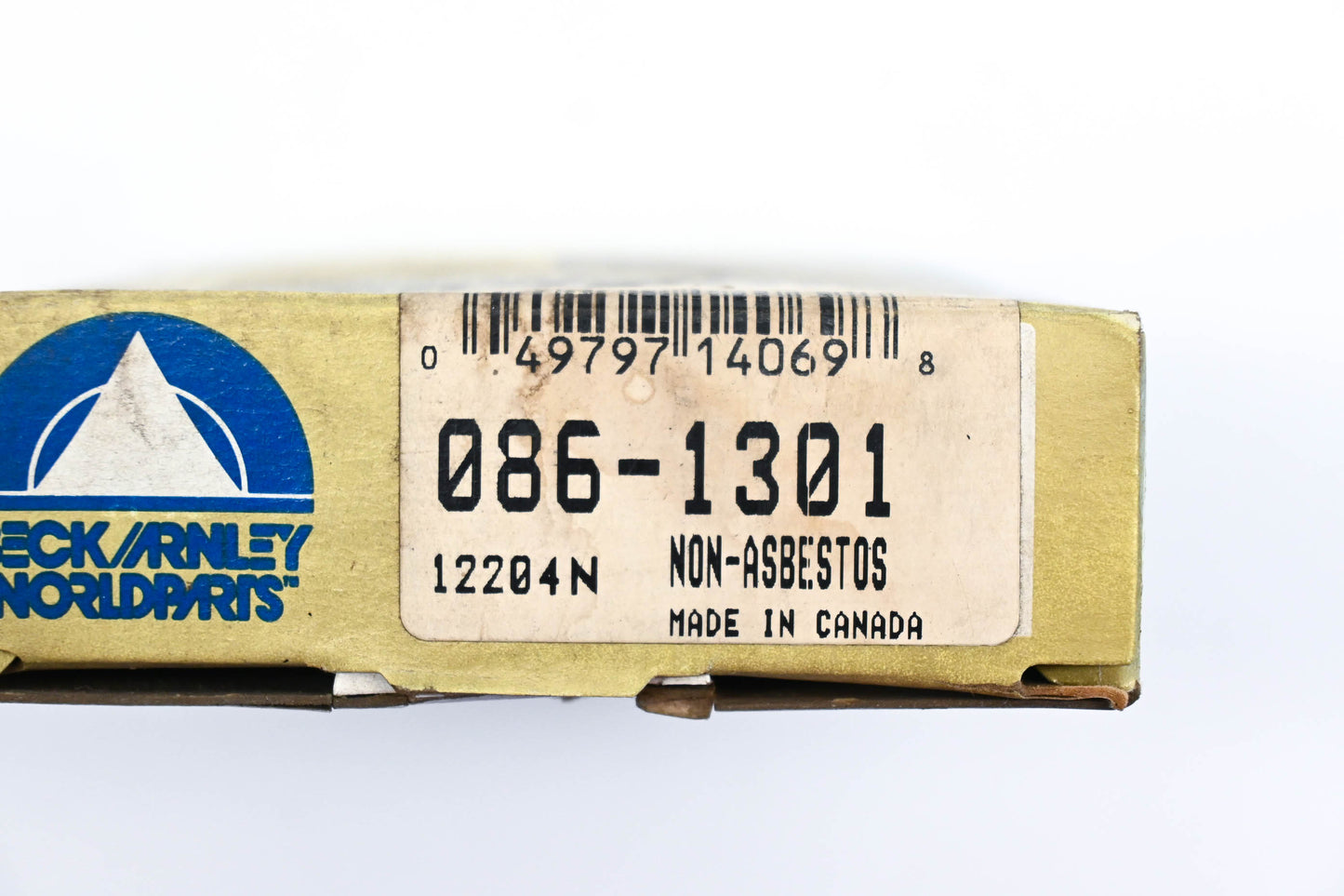 Beck/Arnley 086-1301, 12204N Super Deluxe Non-Asbestos Disc Brake Pad Kit NOS