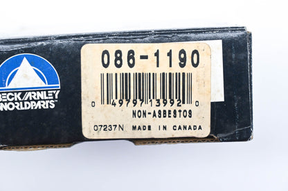 Beck/Arnley 086-1190, 07237N Premium Plus Non-Asbestos Disc Brake Pad Kit NOS