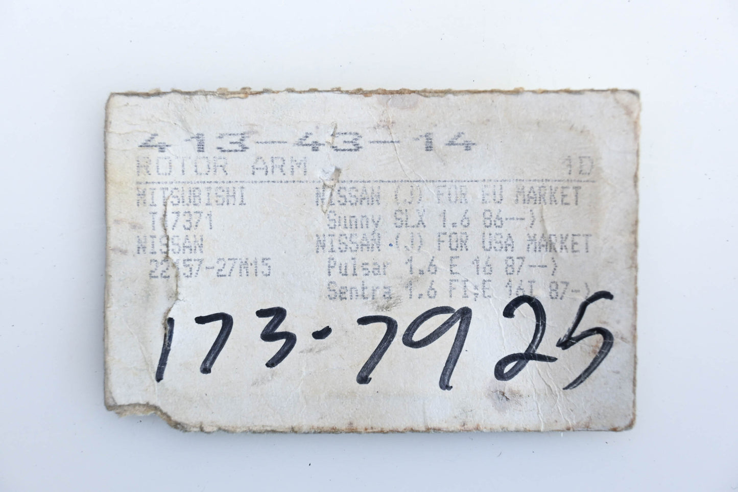 Facet 173-7925, 413-43-14 Distributor Rotor NOS