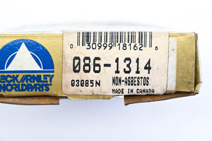 Beck/Arnley 086-1314 Super Deluxe Non-Asbestos Disc Brake Pad Kit NOS