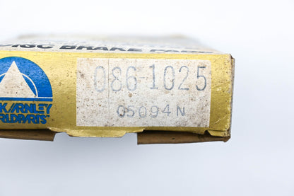 Beck/Arnley 086-1025, 05094N Super Deluxe Non-Asbestos Disc Brake Pad Kit NOS