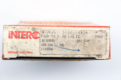 Interco 087-1181, 36-04085, 18028742 Disc Brake Pad Kit NOS