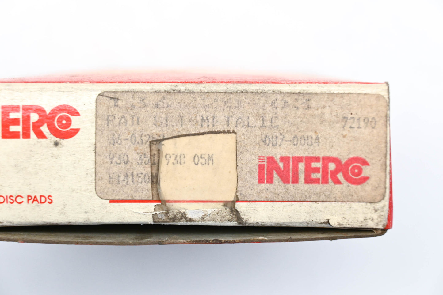 Interco 087-0084, 36-03752 Disc Brake Pad Kit NOS