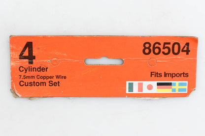 Autolite 86504 Bremi 4 Cylinder Spark Plug Wire Kit NOS