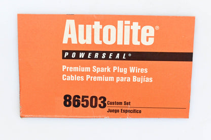 Autolite 86503 Bremi 4 Cylinder Spark Plug Wire Kit NOS