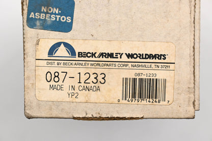 Beck/Arnley 087-1233 Disc Brake Pad Kit NOS