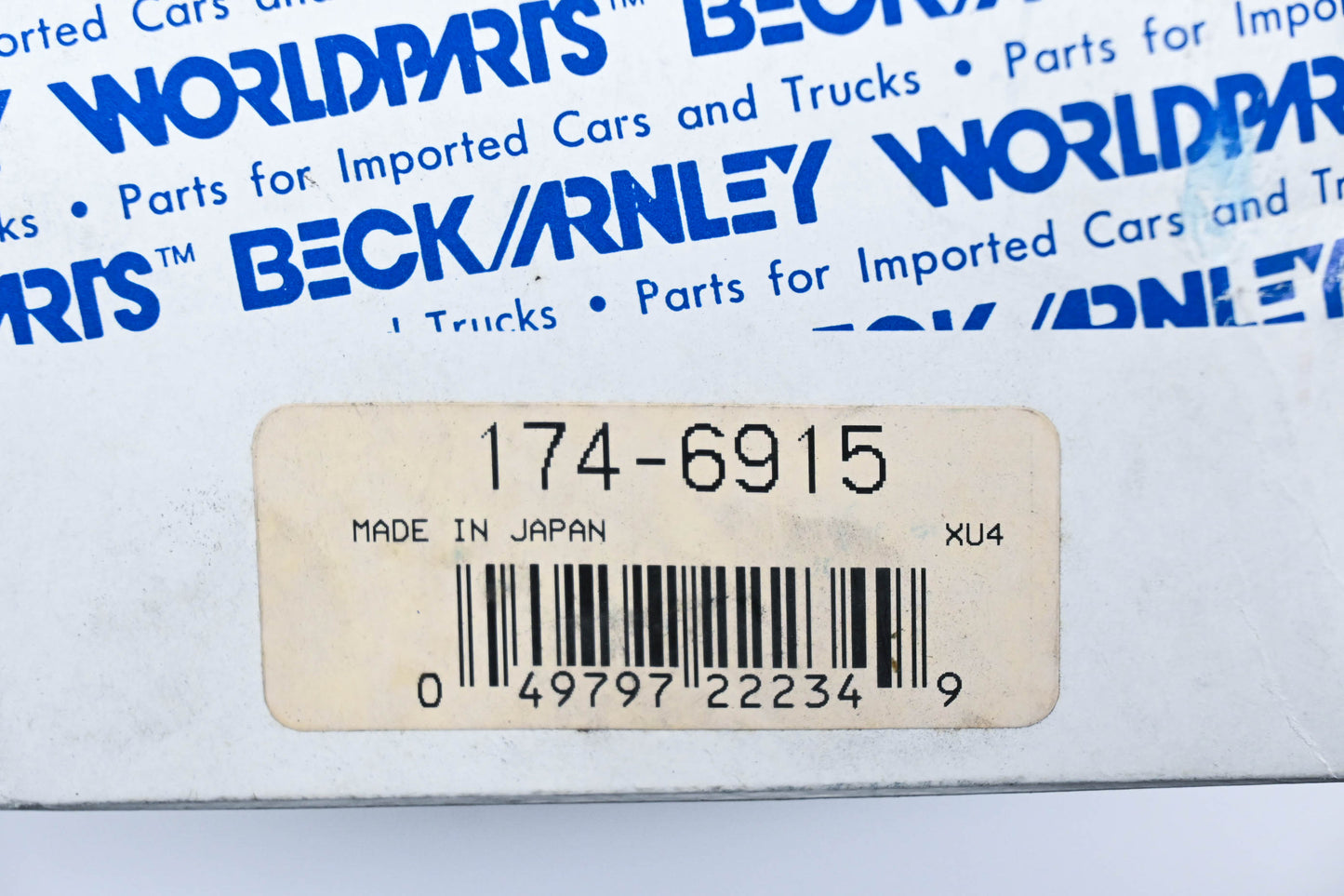 Beck Arnley 174-6915 Distributor Cap Kit NOS
