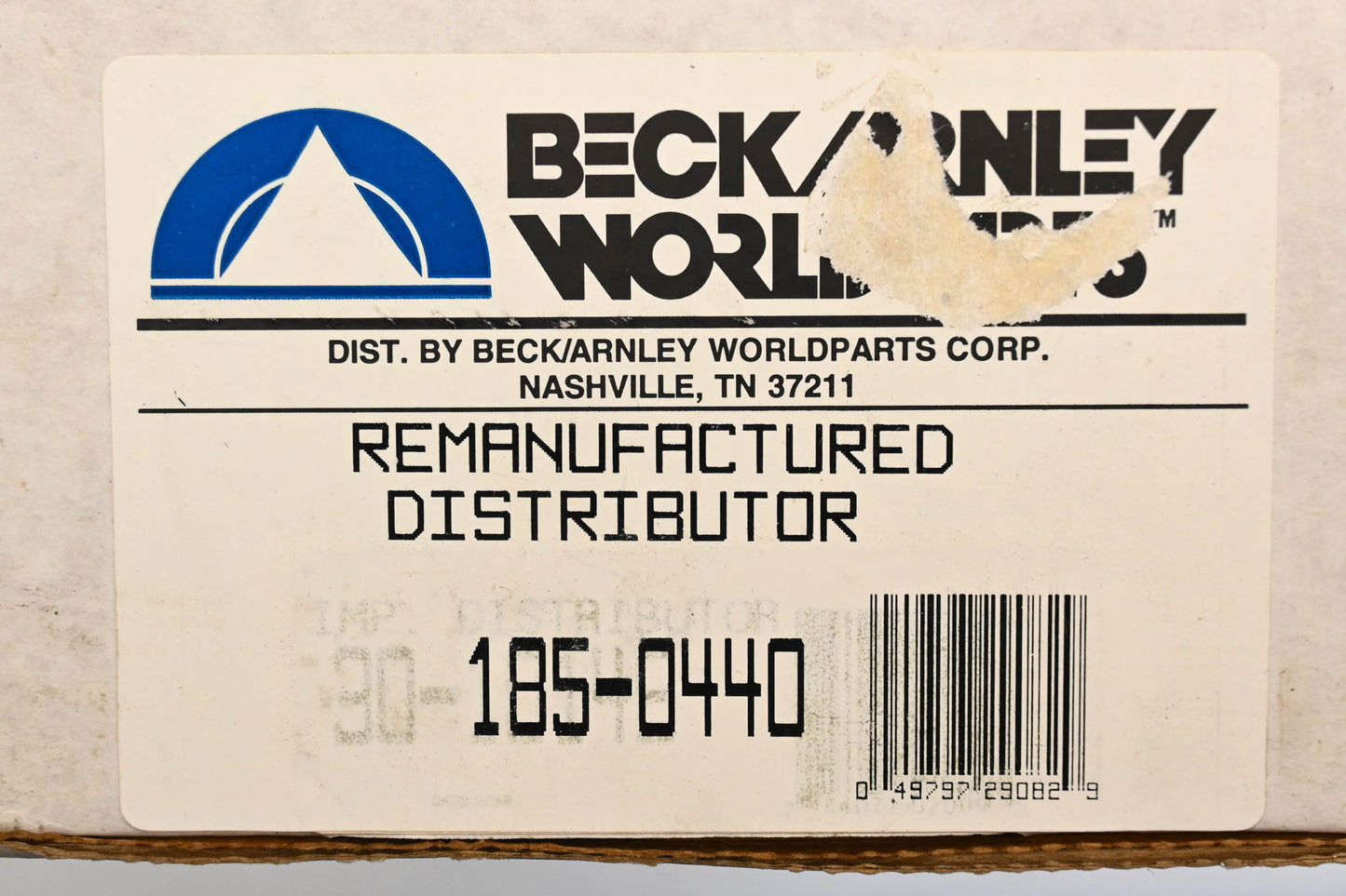 Beck/Arnley 185-0440, T0T312717728A, 2210018F14 Nissan Remanufactured Distributor NOS