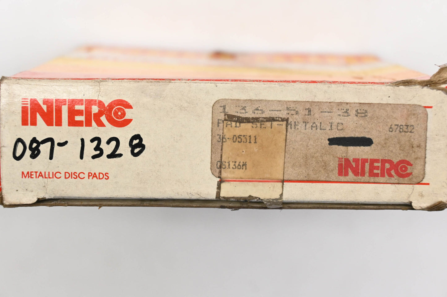 Interco 087-1328, 66-05511, D337 Disc Brake Pad Kit NOS