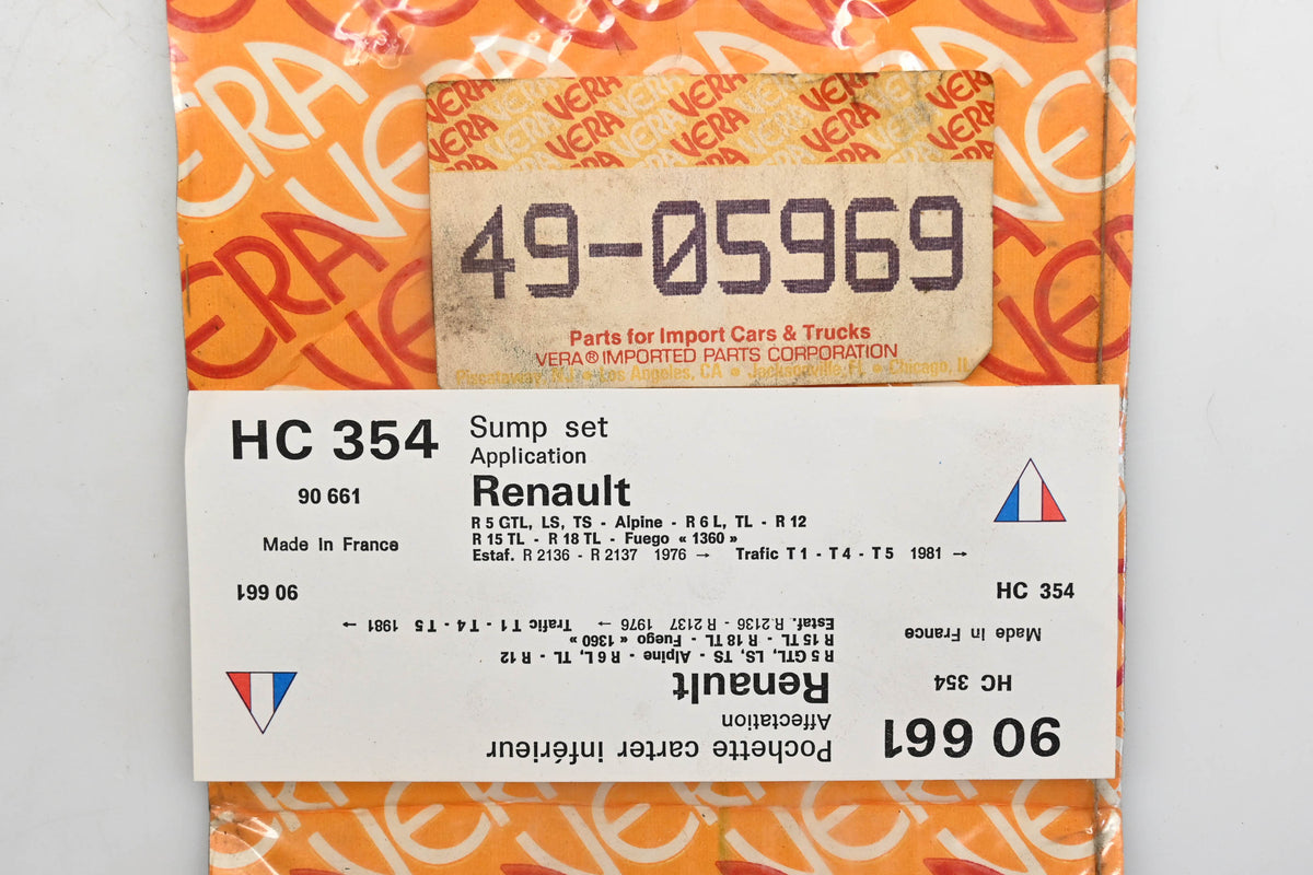 Vera 49-05969, HC 354, 90 661 Sump Gasket Kit NOS