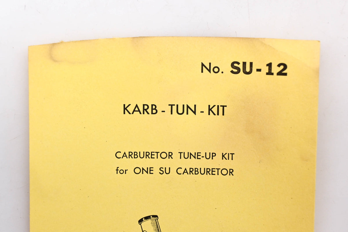 Vera SU-12, 52-02849 Royze S.U. Carburetor HS Series Tune-Up Kit NOS